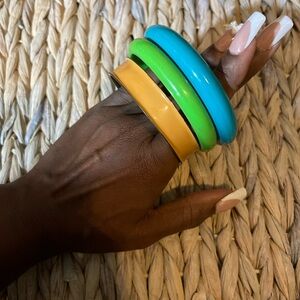 Retro Vintage Colorful Bangle Bracelet Set